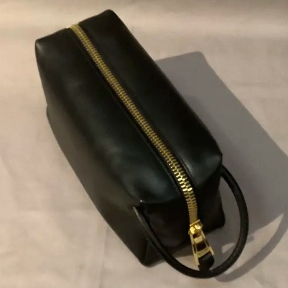 Moschino Black Logo Print Leather Travel Bag - Picture 4 of 13